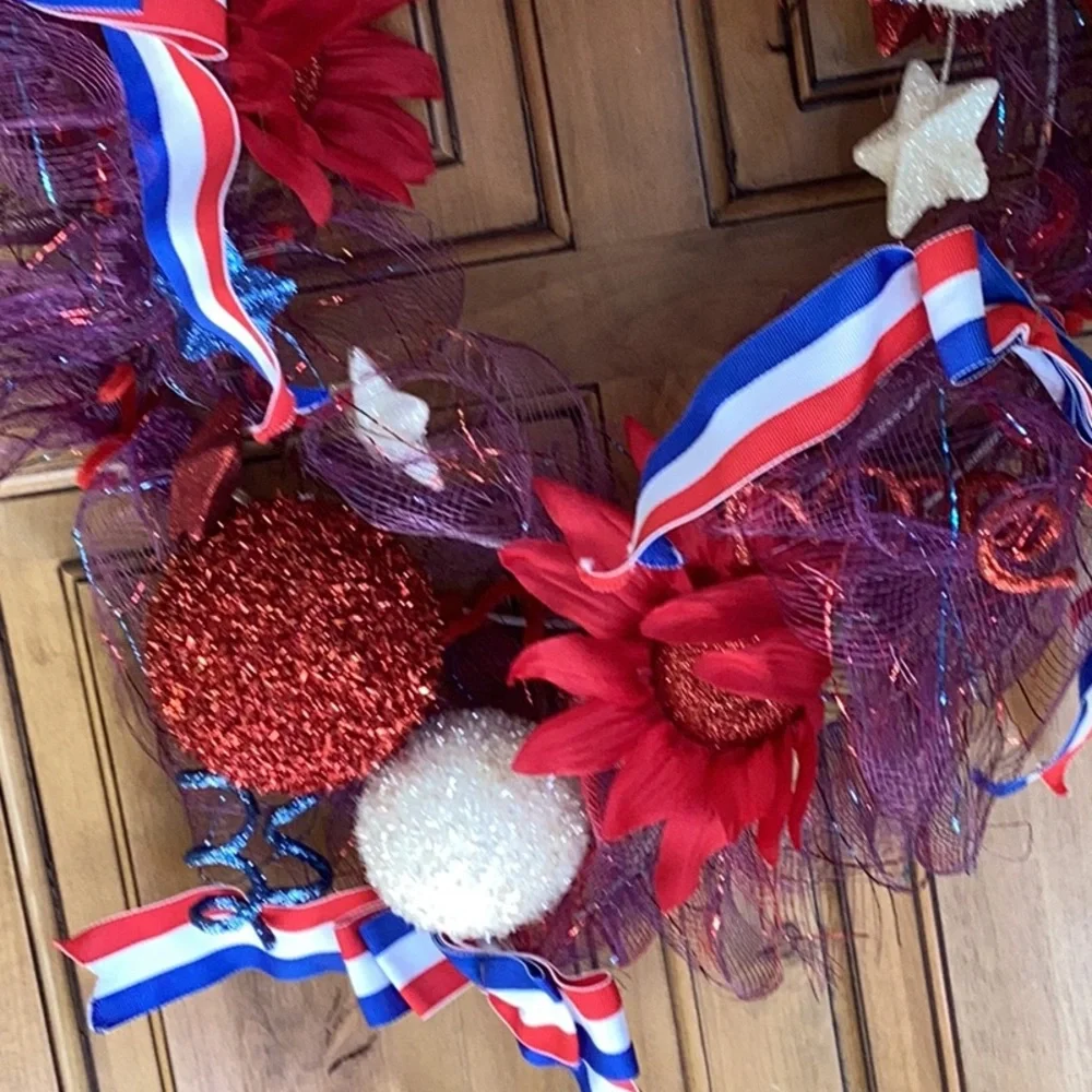 Patriotic 4th of July Themed Wreath